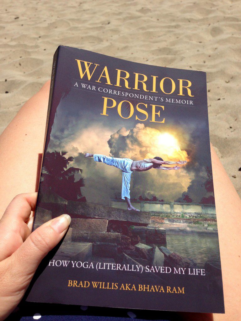 Warrior Pose-on the beach