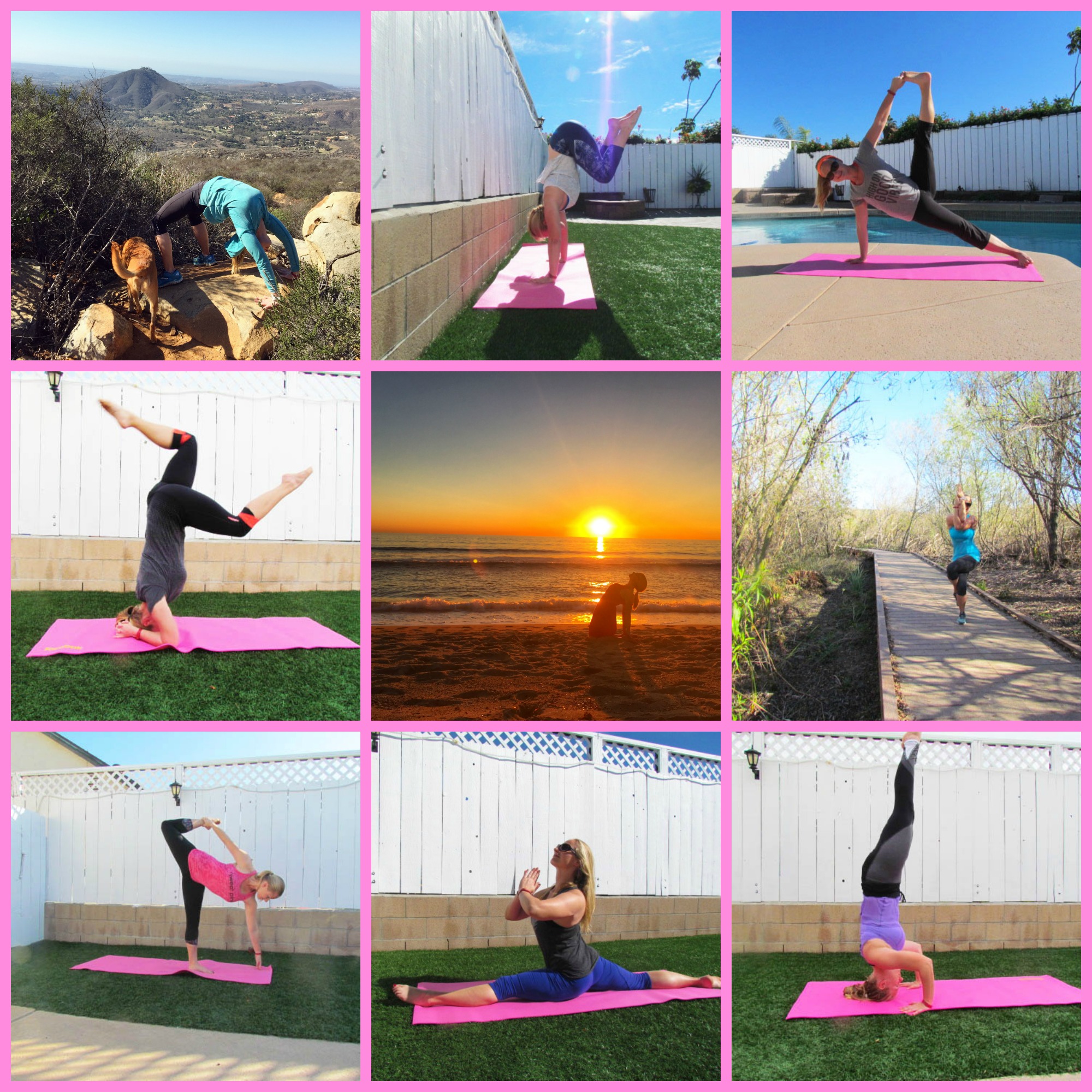 Yoga Pose Collage