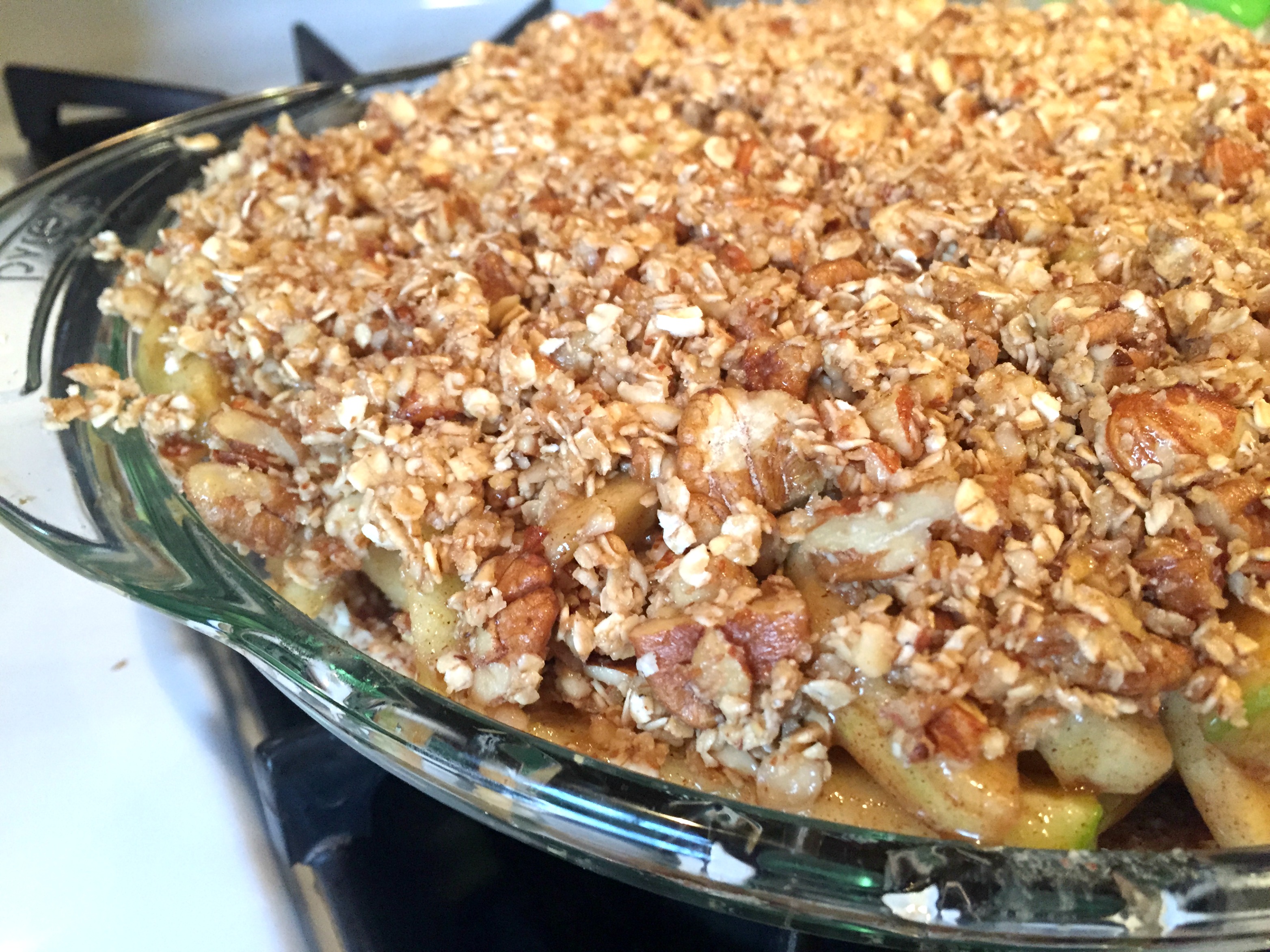 Healthy Apple Crumb Pie