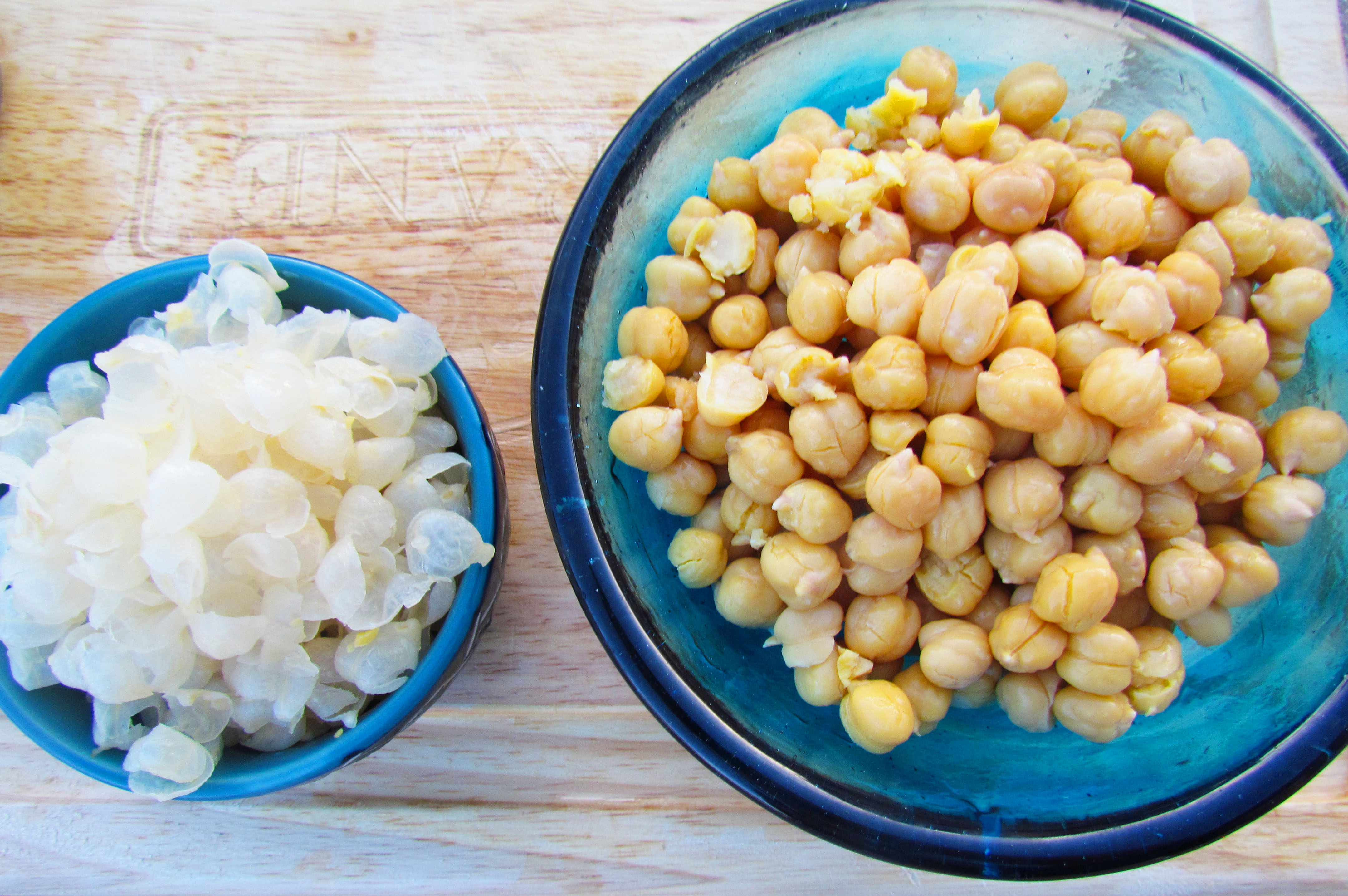 chickpeas & skins