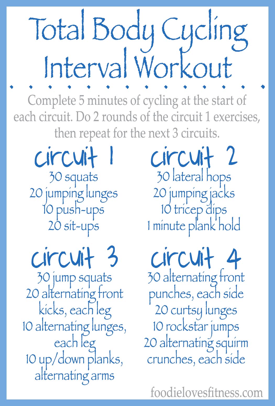 Cycling Interval Workout