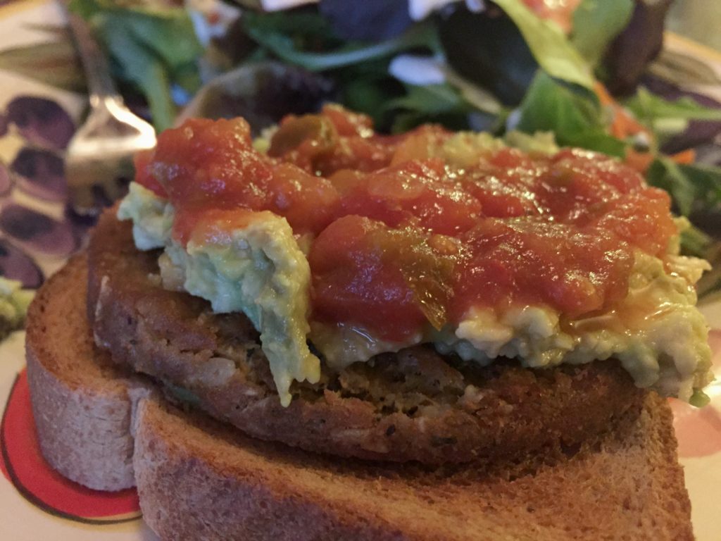 white bean burger dinner