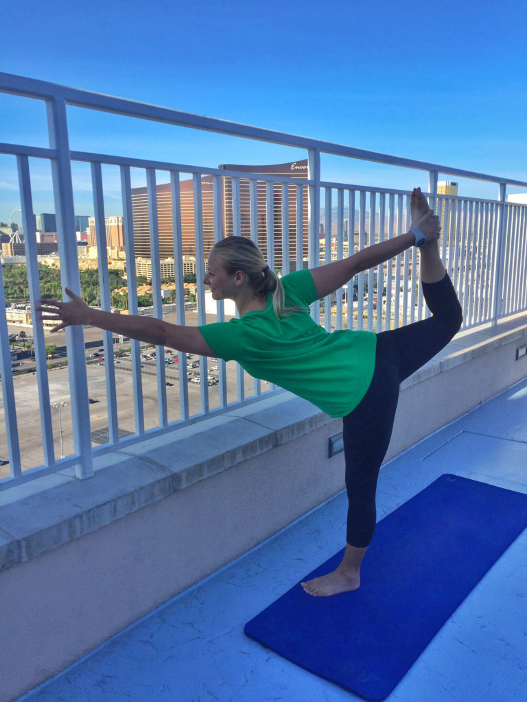 Vegas rooftop yoga
