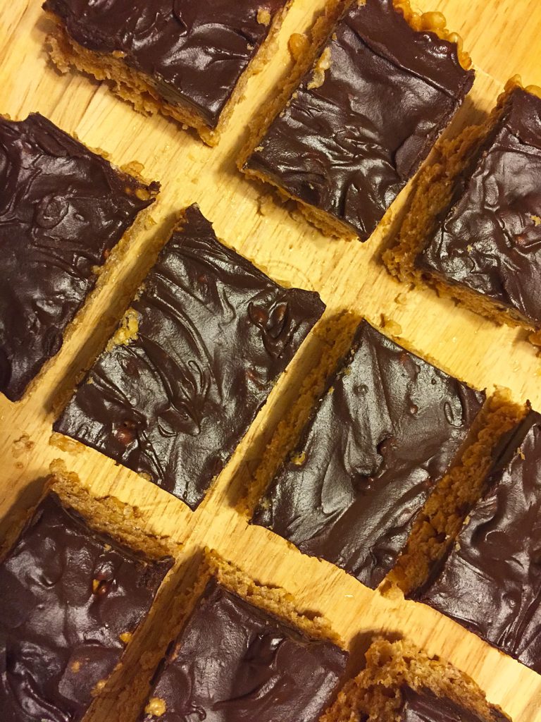 choc pb rice crispy squares-1