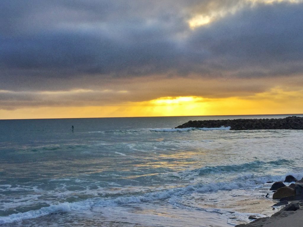 Carlsbad sunset-cloudy day April 16