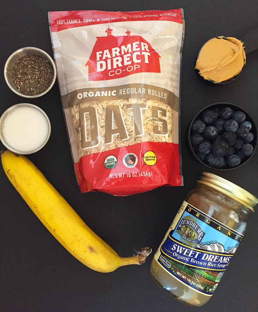 blueberry oat bar ingredients