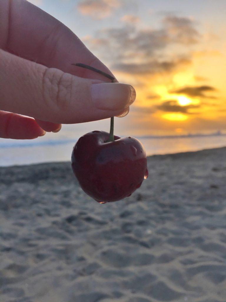 Cherries at the beach