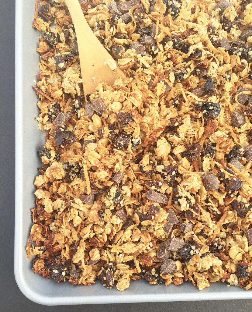 cherry coconut granola-5