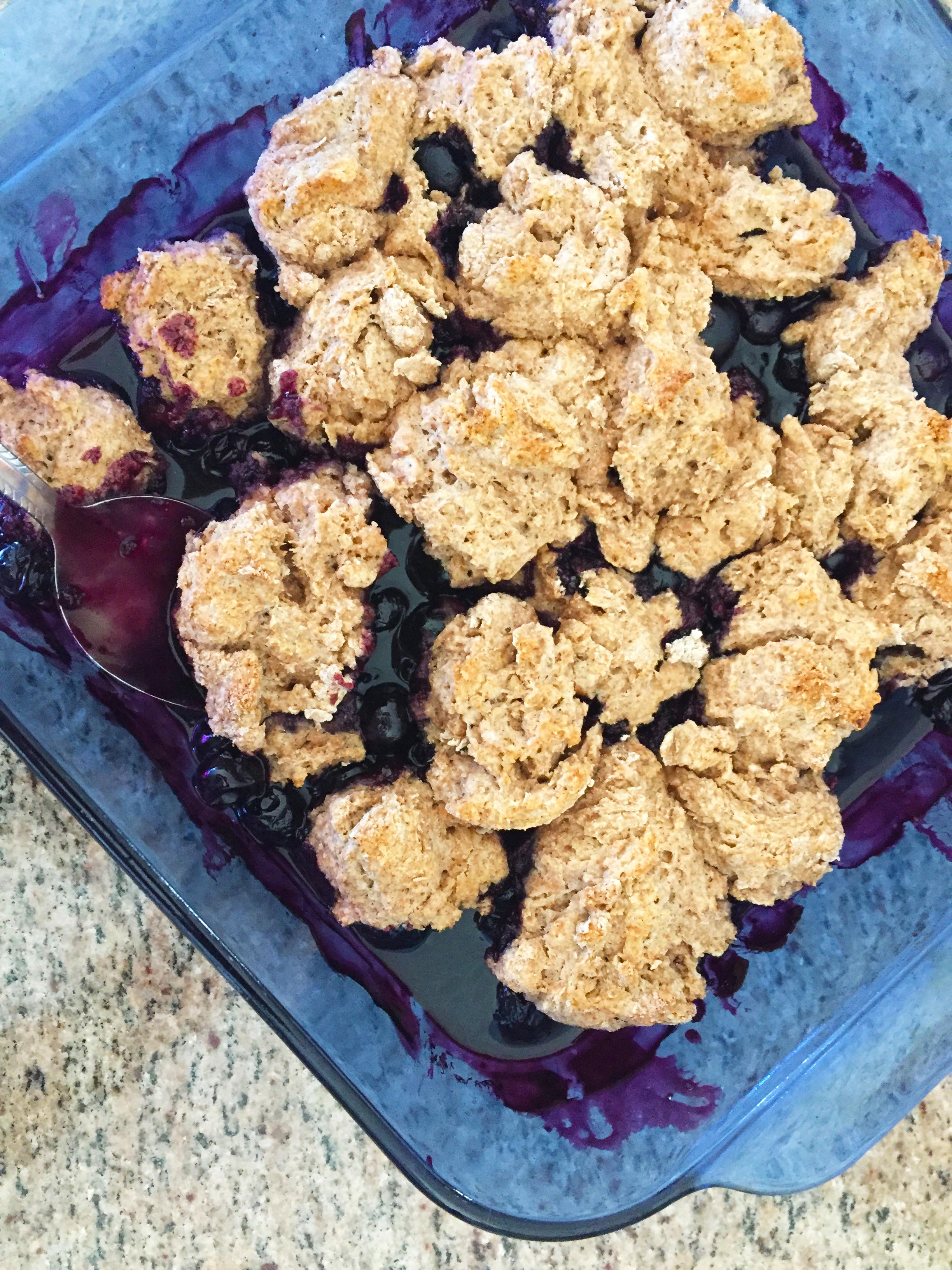 blueberry crumble breakfast