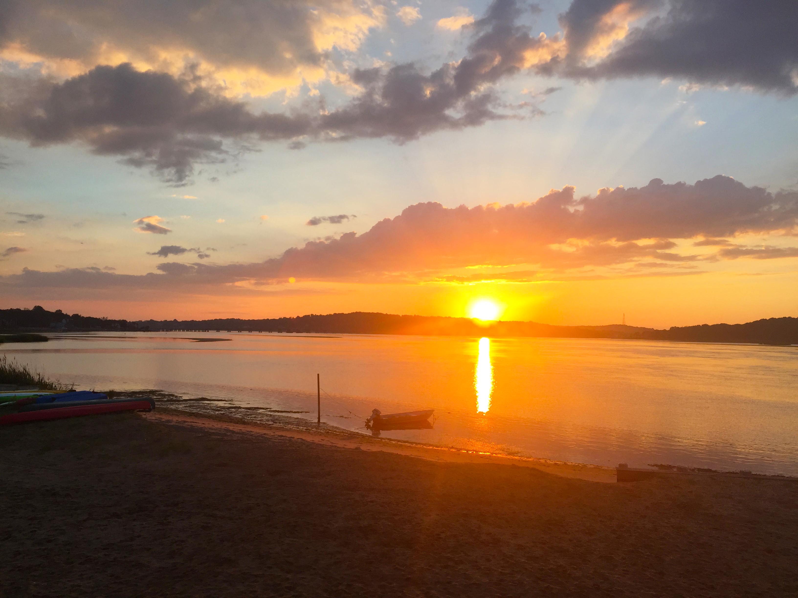 cloudy sunset at Barley Point