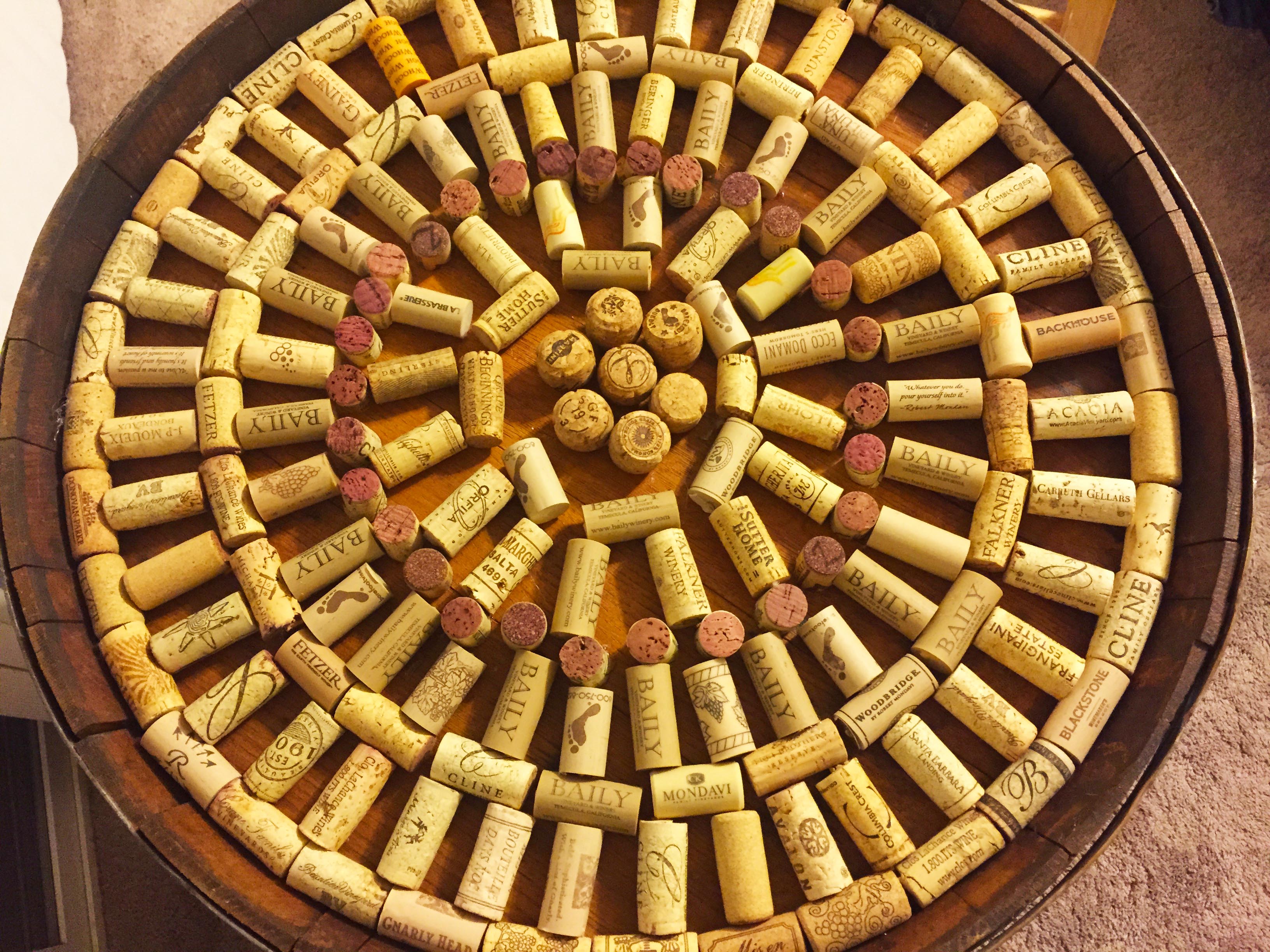 wine barrel table pattern-2