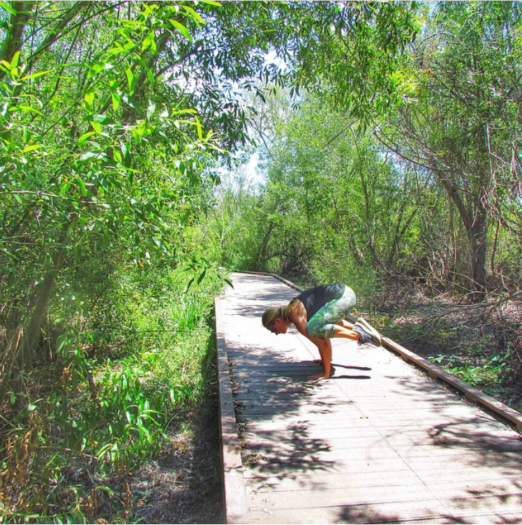 crow-pose-in-the-forest