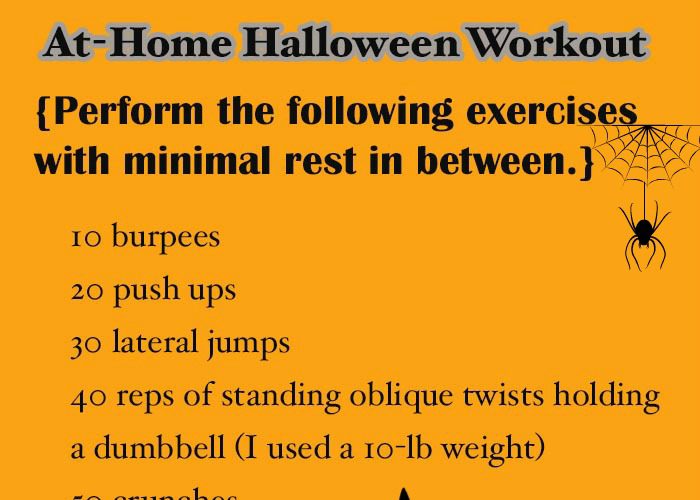 An At-Home Halloween Inspired Workout