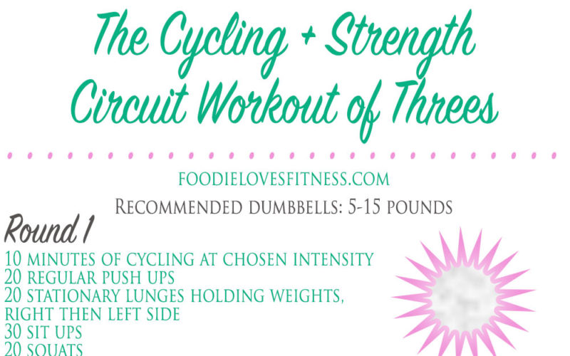 The Cycling + Strength Circuit Workout of Threes