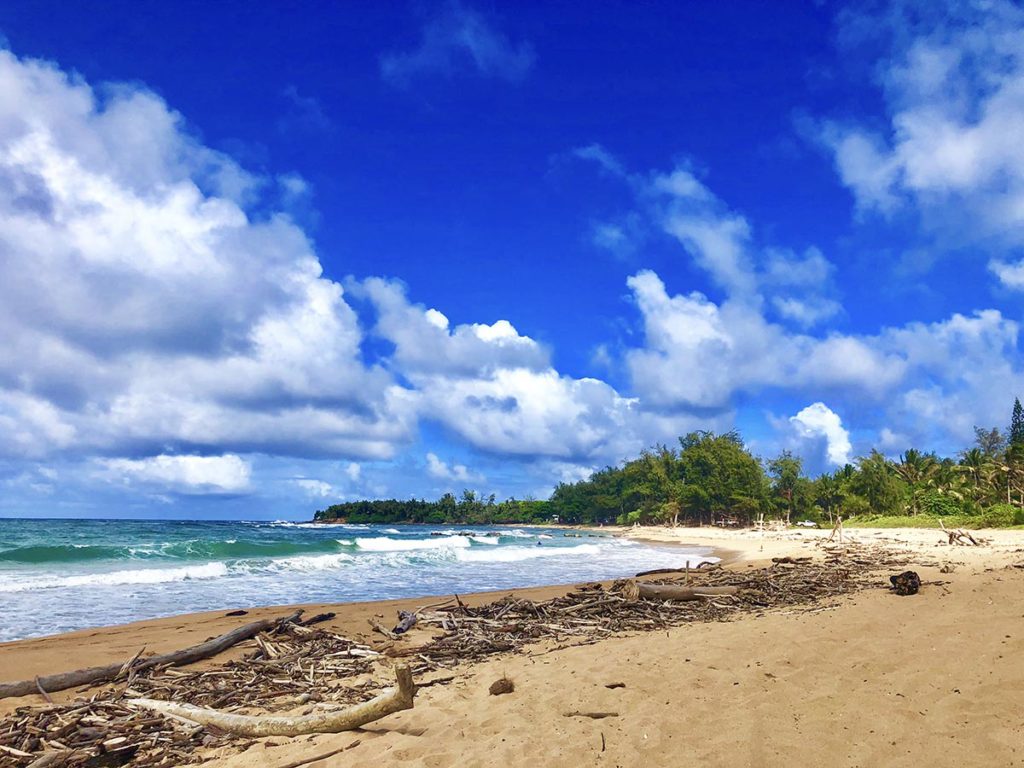 Anahola Beach in Kauai