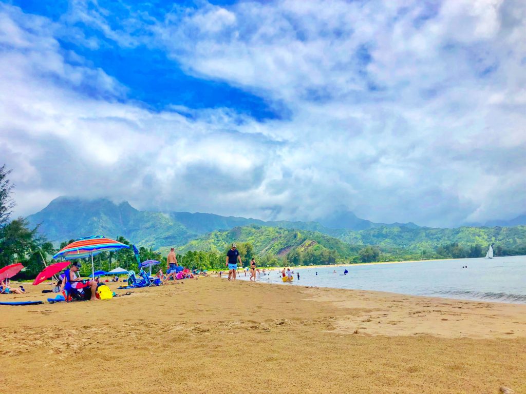 Hanalei Bay mountain view