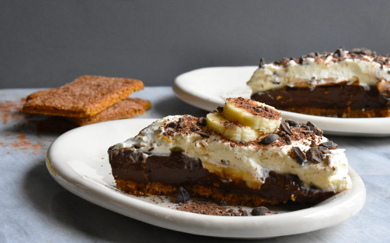 Chocolate Banana Pudding Pie