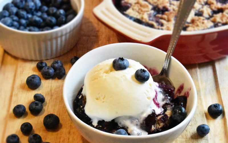 Healthy Cherry Berry Cobbler {dairy free}