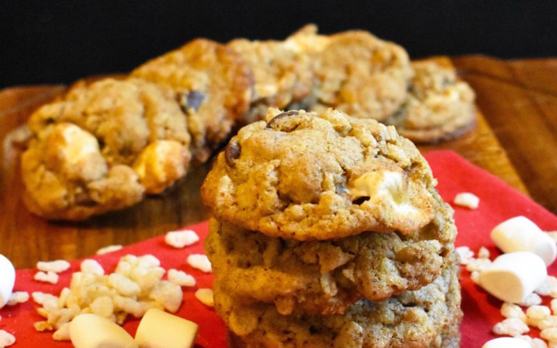 Vegan Chocolate Chip Rice Crispy Cookies