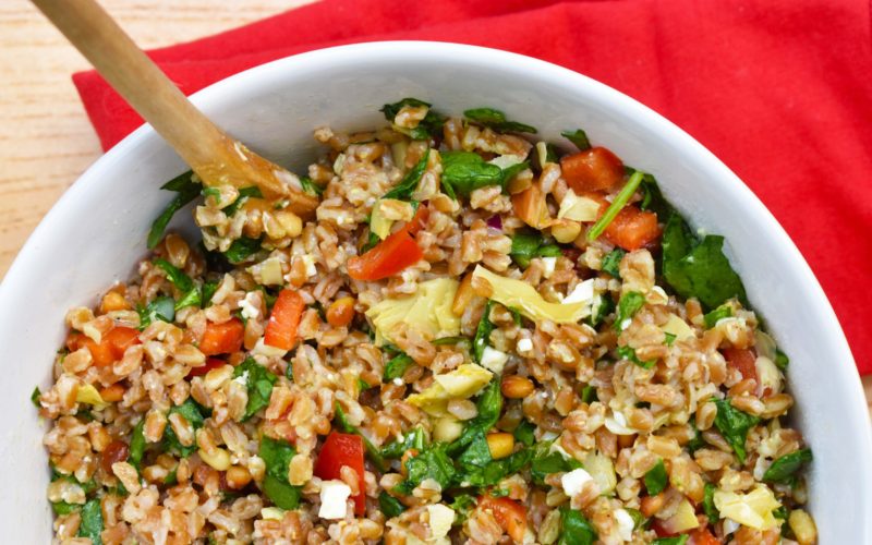 Veggie-Packed Mediterranean Farro Salad