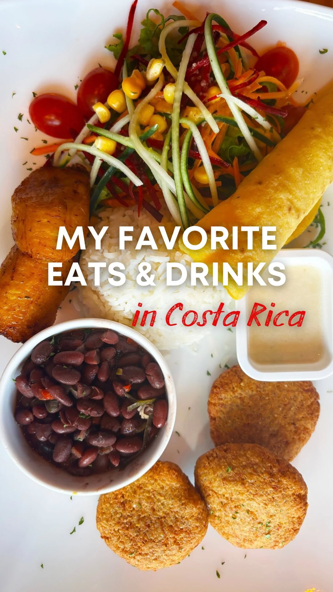 25 Seconds of My Favorite Eats & Drinks in Costa Rica 😋

As usual, I did a good amount of trip research beforehand to scope out eateries with vegan & vegetarian options, & we enjoyed a lot of great food throughout our trip! Here were my favorites:

✨A typical Costa Rican dish called casado, made of rice, beans, salad, plantains & often something additional like falafel bites
✨Tons of fresh local fruit 
✨Yuca Empanadas
✨Strawberry daquiri in a pineapple with watermelon slices… so refreshing to enjoy on the beach in the 95 degree heat! 🍍🍓🍉
✨Veggie chickpea omelet

Top 5 Eateries: 
-@potsandbowls 📍Playa Grande 
-@surfboxcr 📍Playa Flamingo
-@meveganhotel 📍Tamarindo
-@thegreenspoon_cr 📍La Fortuna 
-@findyouronda 📍Playa Grande 

#travelgram #plantbasedfood #costarica #vacationvibes #vegetarian #veganfood #travelblogger #healthyfoodie #fruit #locavore #mytinyatlas #goodeats
